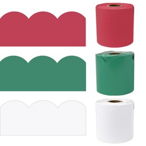 Carson Dellosa Education 65' Merry & Bright Holiday 3 Pack Rolled Bulletin Board Border Set (3 rolled borders) - 1 of 4