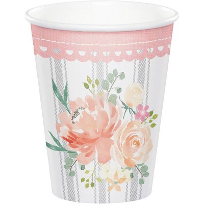24ct Country Floral Cups