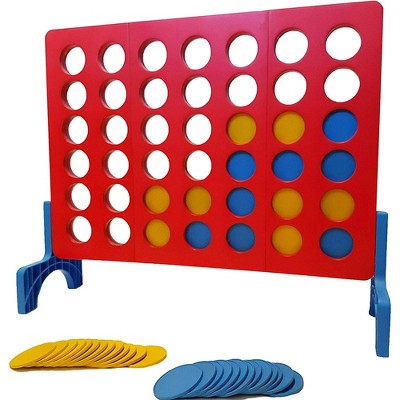 Bolaball Giant 4 in-A-Row Outdoor Yard Game with Carrying Case and 42 Plastic Coins