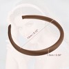 Unique Bargains Women's Anti Slip Fashion Solid Simple Silk Headbands 0.59" Wide 2 Pcs - 4 of 4