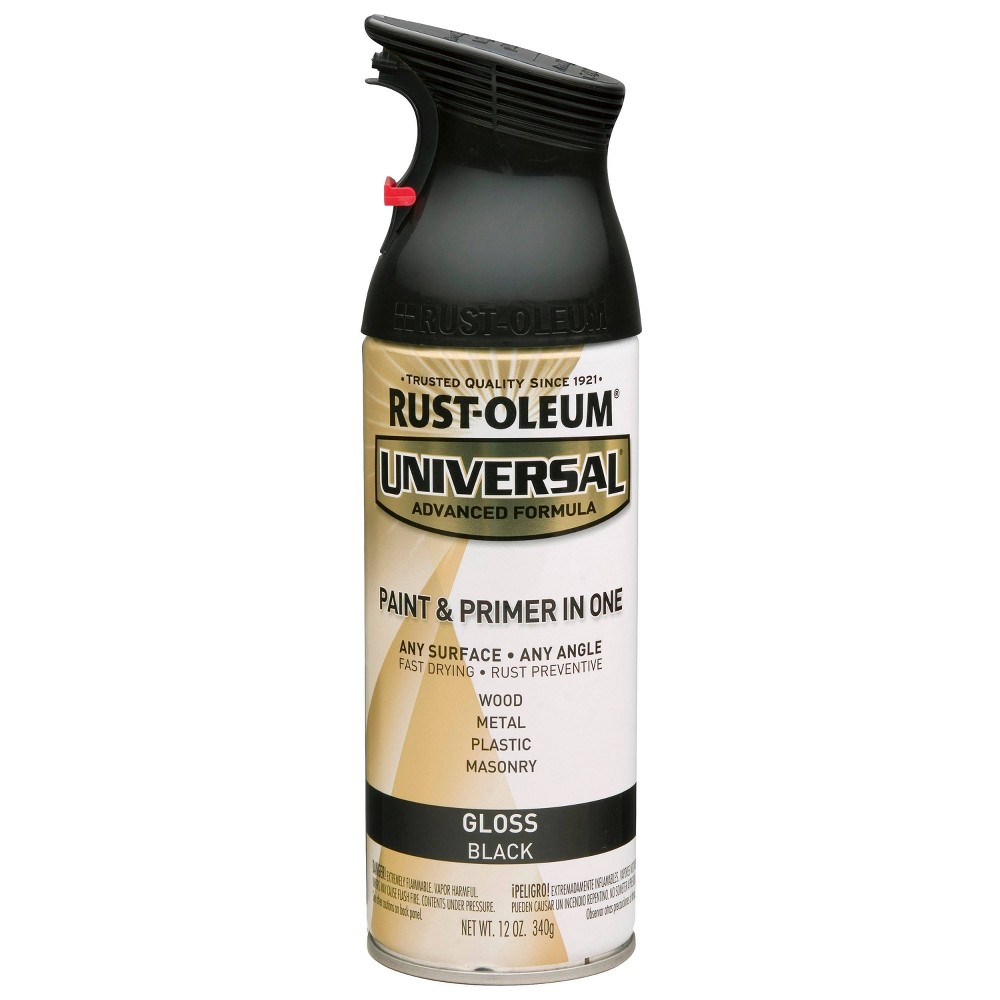 Rust-Oleum 6pk 12oz Universal Gloss Spray Paint Black