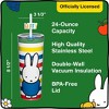 Dragon Glassware | Miffy 24 oz Vacuum Insulated Tumbler with Lid and Straws - Stripes - 3 of 4