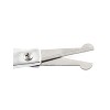 Unique Bargains Round-Tip Eyebrow Scissors Silver Tone 3.3" x 1.6" x 0.08" 2 Pcs - 2 of 4