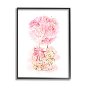 Stupell Industries Hello Gorgeous Pink Carnation Framed Giclee - 1 of 4