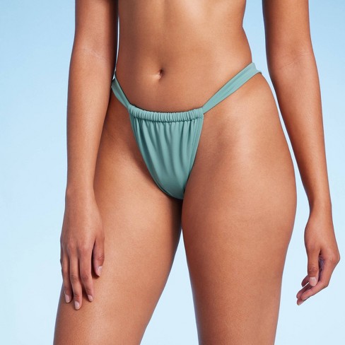 Women's Tunneled High Leg Extra Cheeky Bikini Bottom - Shade