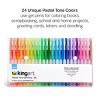 KINGART Gel Pens, Soft Grip, 24 Pastel Tone Colors - 4 of 4