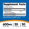 Nutricost Ashwagandha Root Extract Herbal Supplement 600mg, 30 Capsules - Vegetarian, GMO-Free, Gluten Free - 2 of 4