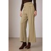 Clearlove Women's High - Waisted Belted Pants: Pleated Front & Elastic Back for Work & Casual - 2 of 4