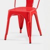 IHOMEADORE 18Inch Industrial Metal Dining Chairs set of 4 - 4 of 4