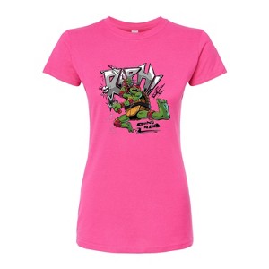 Women's - Teenage Mutant Ninja Turtles - Raphael Going In Loud Fitted Graphic T-Shirt - 1 of 3