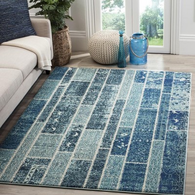 Safavieh Randall Easy Care Stain-Resistant Geometric Blue Rug