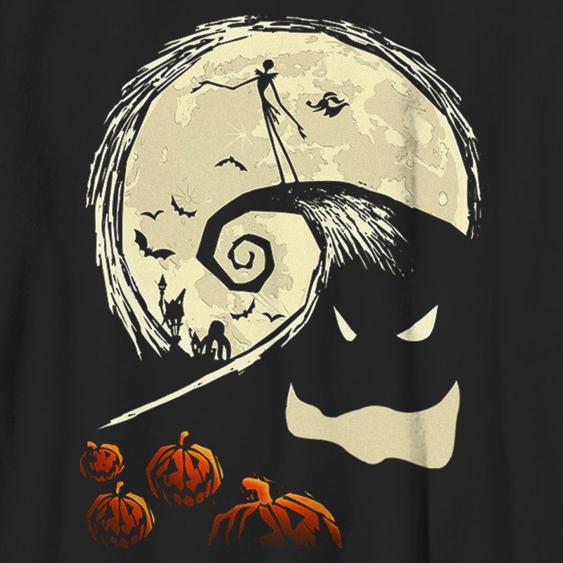 Boy's The Nightmare Before Christmas Spiral Hill Scene T-Shirt, 2 of 6