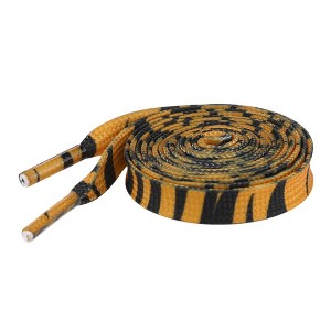 INSPIRE CHIC Leopard Print Flat Shoe Laces for Sneakers 0.31'' 1 Pair - 1 of 4