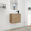24 Inch Wall Mount Bathroom Vanity with Sink, Space Saving Floating Vanity Set, Modern Single Basin Vanity Cabinet, For Small Spaces - 2 of 4