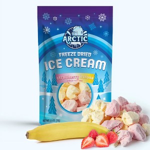 Arctic Farms Freeze Dried Ice Cream That Does Not Melt (Bits) (Strawberry Banana Mix) - 1 of 4