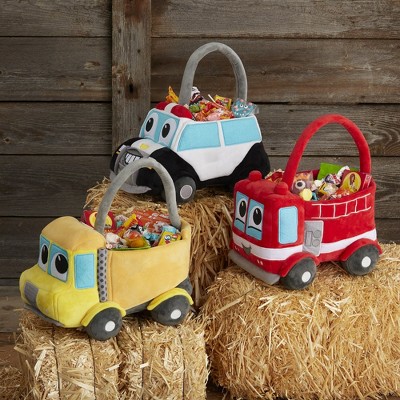 Personalization Mall Fire Truck Plush Halloween Treat Bag - image 2