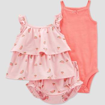 Carter's Just One You® Baby Girls' Watermelon Top & Bottom Set - Pink