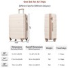 3 Piece ABS Hardside Luggage Set, 360° Spinner Wheels, TSA Lock, 24" And 28" Expandable, Lightweight Suitcases - 3 of 4