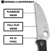 Spyderco Endura 4 FRN Black Wharncliffe Folding Pocket Knife with 3.78" VG-10 PlainEdge Steel Blade | Swift, Ambidextrous, One-Handed Opening, Black - 4 of 4