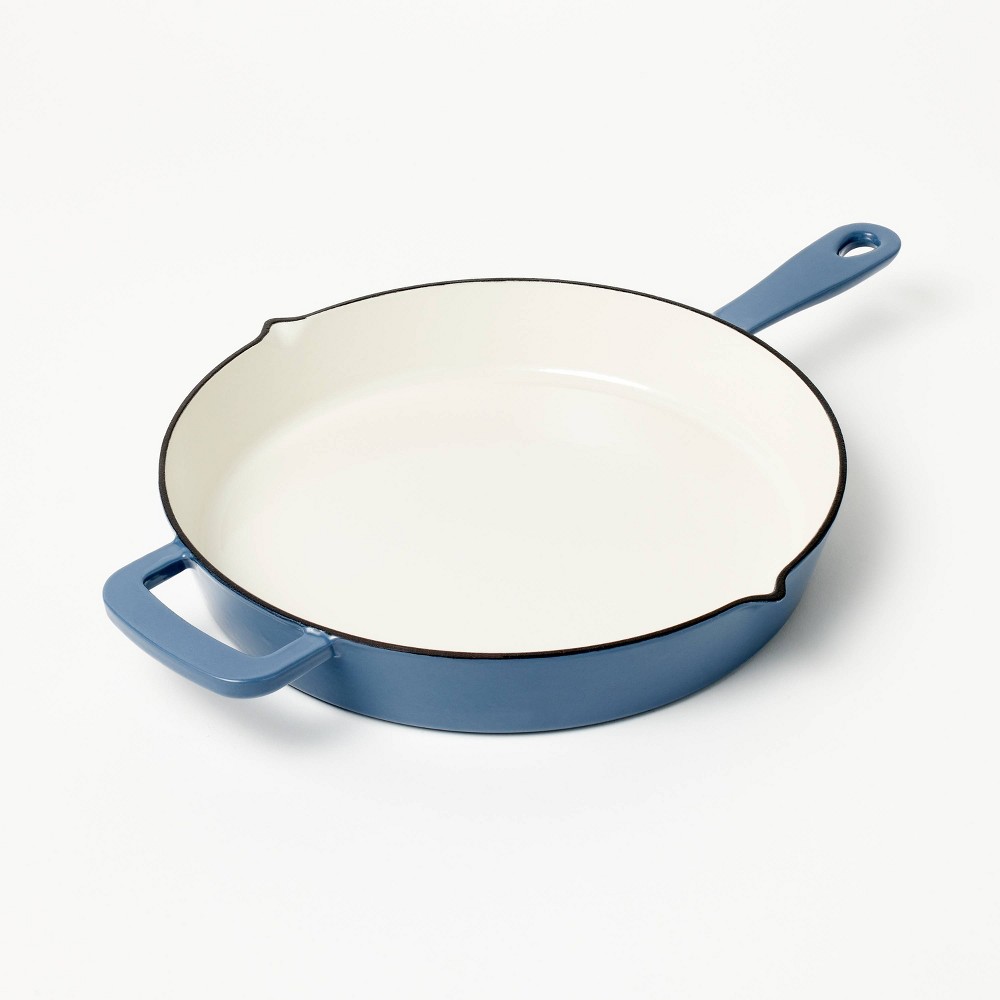 Photos - Pan 12" Enamel Skillet Blue - Figmint™