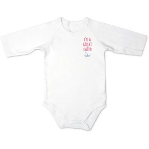 Pavilion Gift Company - Shark - 12-24 Months 3/4 Length Sleeve Onesie - Leotards and Bodysuits - 1 of 4