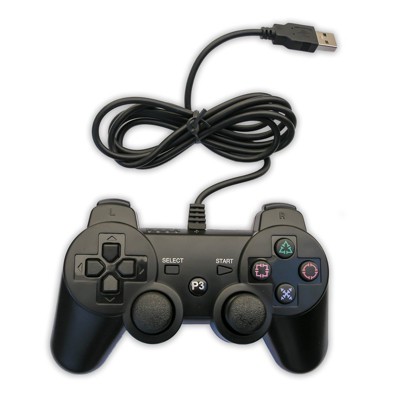 Wired Controller for PS3 in Black