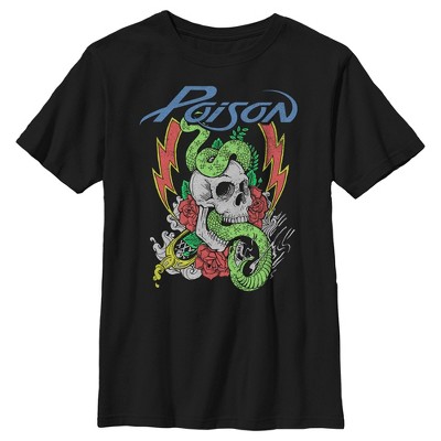 Boy's Poison Skull And Snake T-shirt : Target