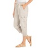 Collections Etc Convertible Cargo Capri Pants - 2 of 4