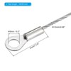 Unique Bargains Stainless Steel Light Outdoor Travel Luggage Safety Locking Cables 0.2" ID Eyelets - 2 of 4