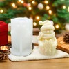 JDICTION Silicone Snowman & Flower Christmas Tree Candle Mold - Fits Aromatic Wax/Epoxy Resin Casting, Great Gift for Home Holiday Use - 2 of 4