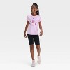 Girls' Short Sleeve Jump Rope Graphic T-Shirt - Cat & Jack™ Medium Pink - 4 of 4