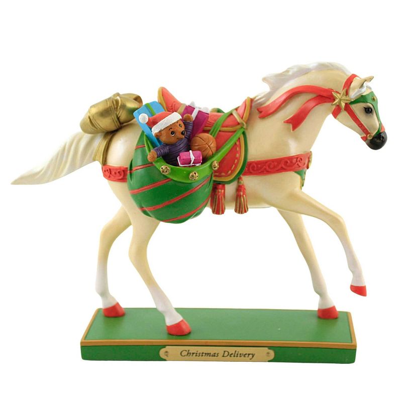 Trail Of Painted Ponies 7.0 Inch Christmas Delivery Horse Holiday Tarils Figurines, 1 of 2