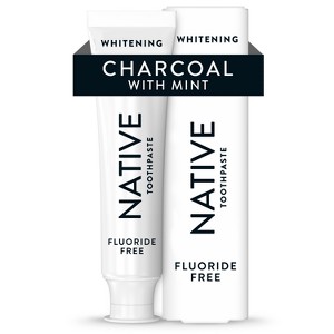 Native Premium Detoxifying Charcoal with Mint Fluoride Free Toothpaste - 4.1oz - 1 of 4
