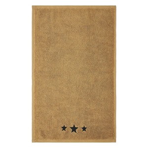 Black Stars Tan Hand Towel Set of 2 16x26 - 1 of 4