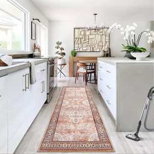 Nasitip Retro Bohemia Area Rugs for Living Room Soft Low Pile Non-Sliping, Machine Washable - 1 of 4