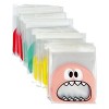 Wrapables Transparent Self-Adhesive 4" x 4" Candy and Cookie Bags, Favor Treat Bags for Parties and Wedding (200pcs), Cookie Gobbler - 2 of 4