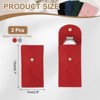 Unique Bargains Thick Velvet Watch Jewelry Storage Bags 5.1" x 2.8" 2 Pcs - 2 of 4