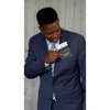 TheDapperTie - Men's Extra Thick Cotton Flat Pre Folded Pocket Square on Card - 4 of 4