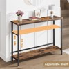 39.3" Console Table with Adjustable Shelf, 2-Tier Narrow Entryway Table , Sofa Table, Console Tables for Entryway - 2 of 4