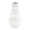 Sagebrook Home Decorative Ceramic Vase - Contemporary Ring Patterned Flower Vases for Home, Office Decorative - 2 of 4