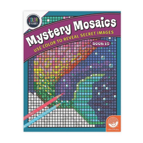 Download Mindware Color By Number Mystery Mosaics Book 15 Coloring Books Target