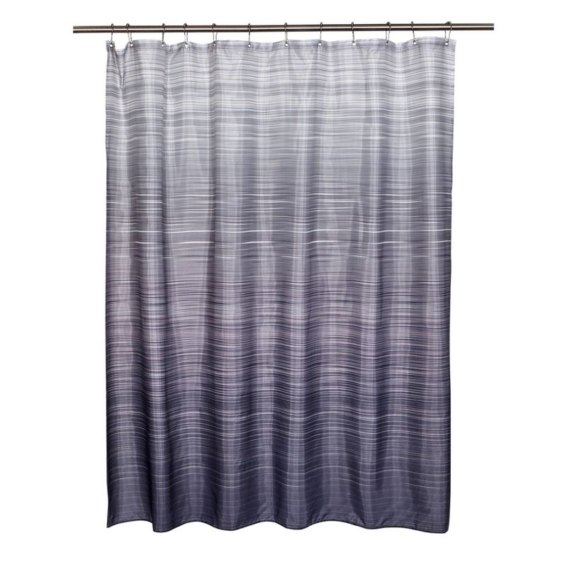 Ombre Line Shower Curtain Gray - Moda at Home, 4 of 6