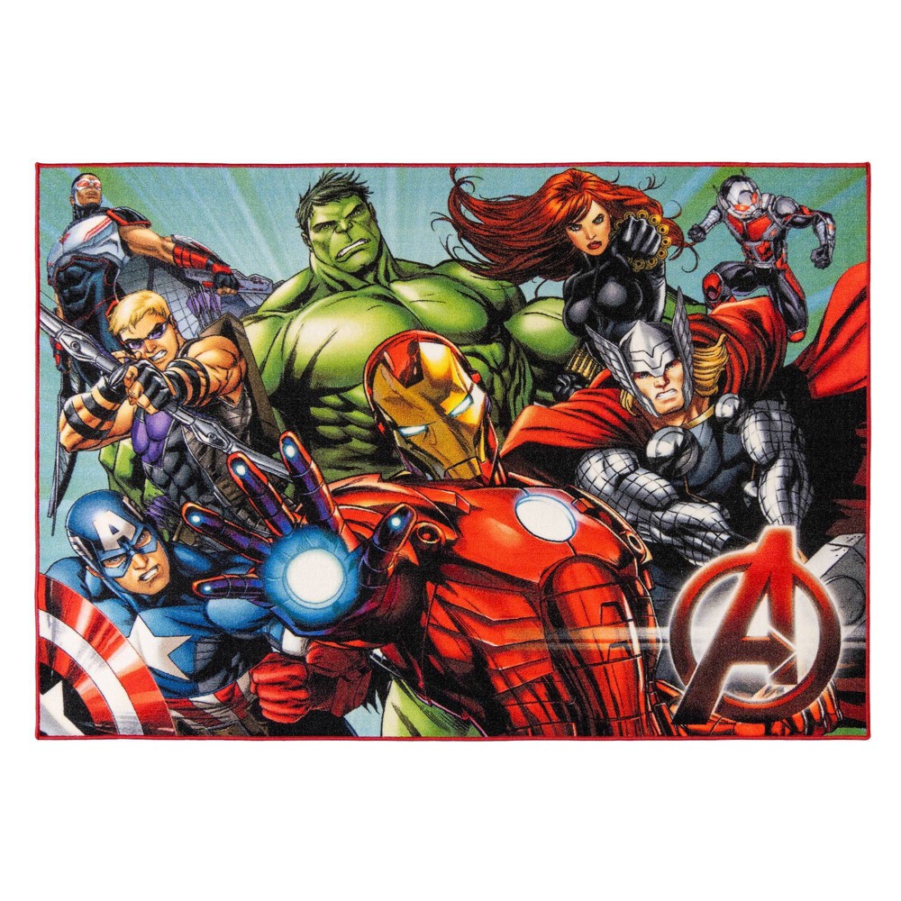 Photos - Area Rug MARVEL 5'x7' Avengers  