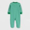 Carter's Just One You®️ Baby Clover Sleep N' Play - Green Striped - image 2 of 3