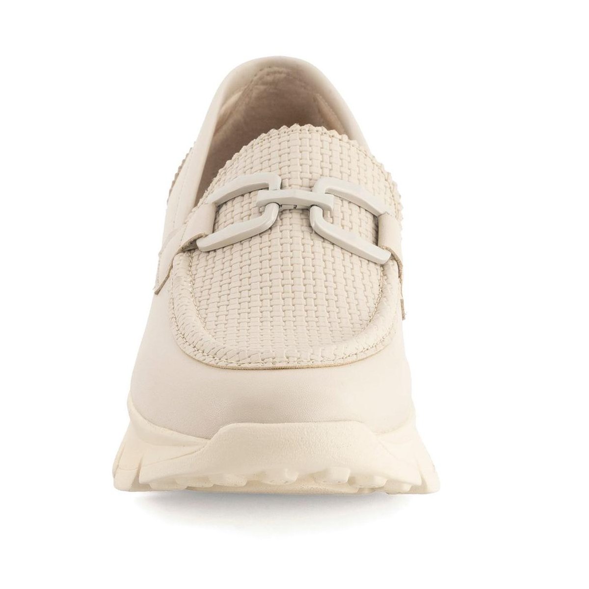 Женские туфли Andrea Women's Chunky Sole Penny Loafers 69070 Ivory 9 — фото 4