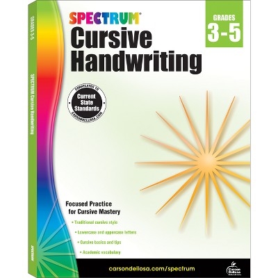 Spectrum Cursive Handwriting, Grades 3 - 5 - (paperback) : Target