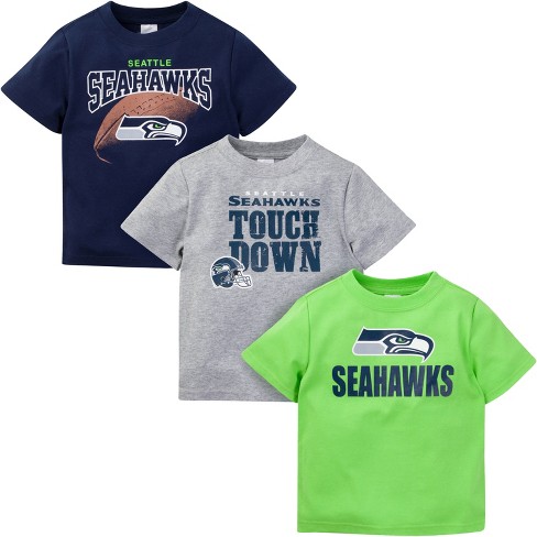 Nfl Seattle Seahawks Girls' Short Sleeve Stripe Fashion T-shirt : Target