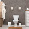 Evideco French Home Goods Set of Waste Basket and Toilet Brush with Holder, Decorative Bathroom Accessories, 1.2 Gallon Trash Can and Easy-Clean Brush - 2 of 4