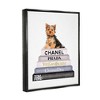 Stupell Industries Book Stack Yorkie Dog Glam Fashion Watercolor - 3 of 4