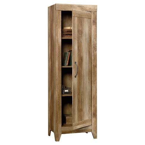 Adept Narrow Storage Cabinet Craftsman Oak Sauder Target